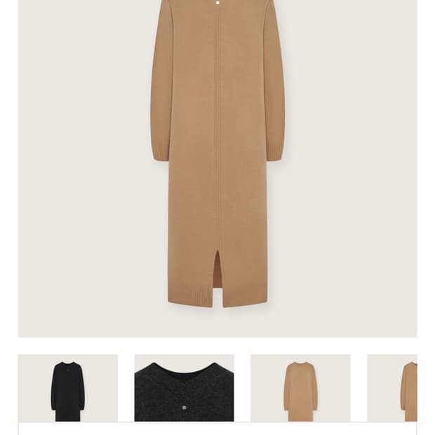 헬린카민스키 체스터 라운드넥 니트 드레스M