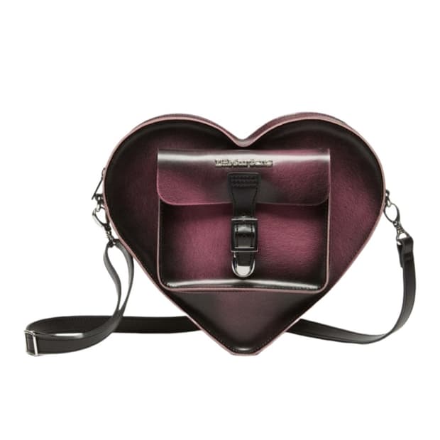 닥터마틴 하트 백팩 블랙 폰덴테 핑크