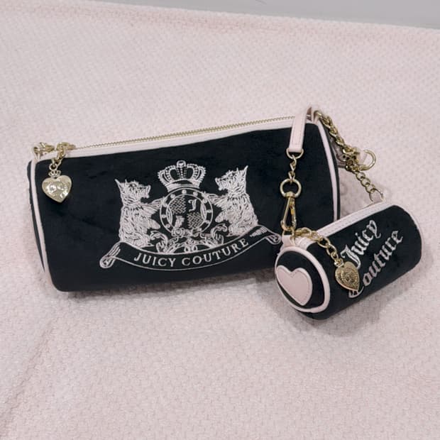 쥬시꾸뛰르 테리독 배럴백 베이비메탈클럽 베이비베어 빈티지 y2k