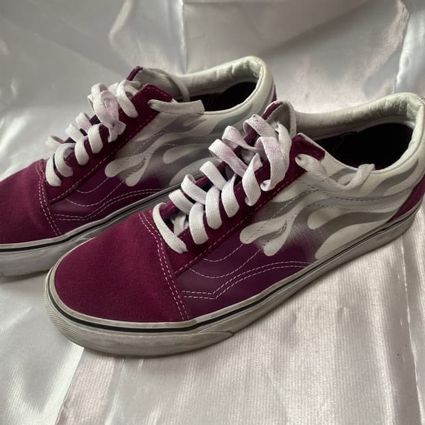 반스 올드스쿨 퍼플 실버 플레임 270