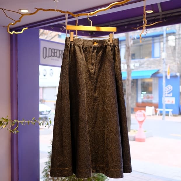 [J.P.N] 데님 롱스커트