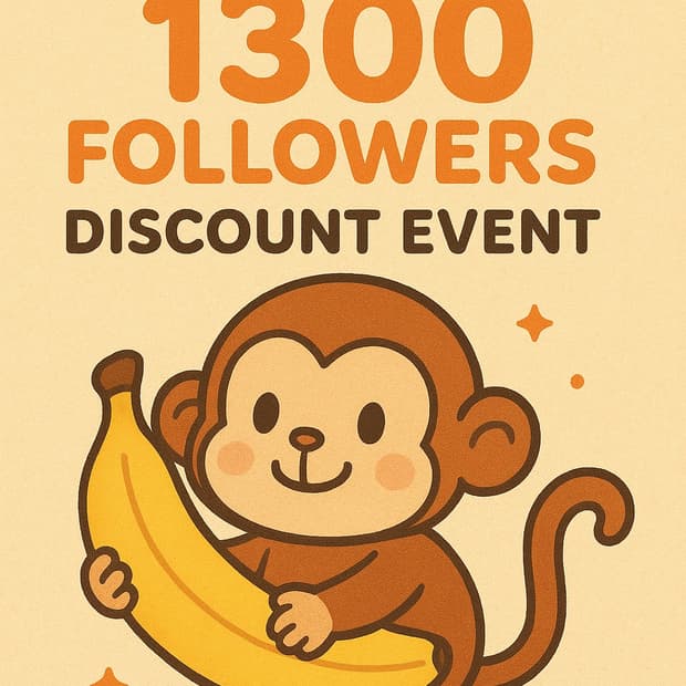 GO ape 1300명 팔로워 이벤트