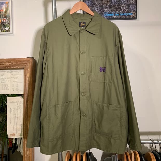 니들스 커버올 자켓 올리브