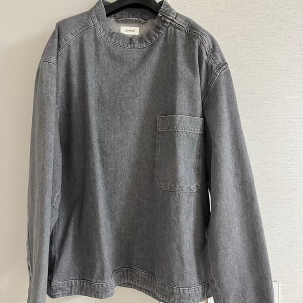 르메르 데님 탑 스톤그레이M