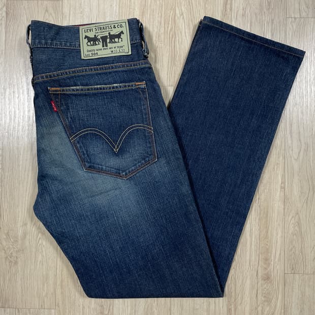 33~34) 00's 리바이스 재팬 504 오일워싱 데님팬츠(데드스탁)
