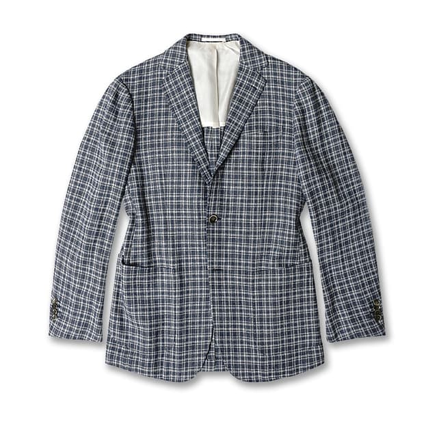 링자켓 [Ring Jacket] 네이비 체크 클래식 스포츠 자켓