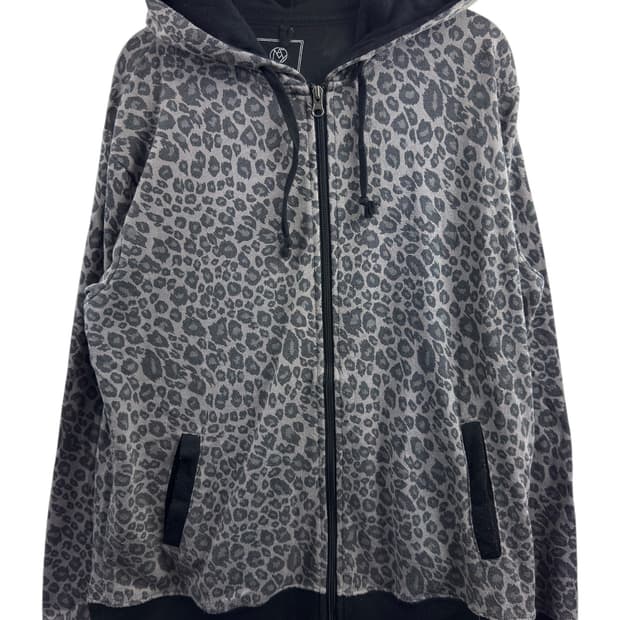 JPN 레오파드 호피 후드집업1445