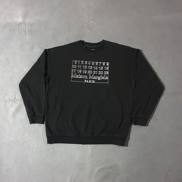 메종마르지엘라 넘버링 빅로고 맨투맨 50