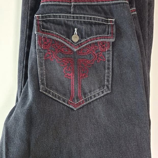 아캄 CROS2 Washed Denim Pants