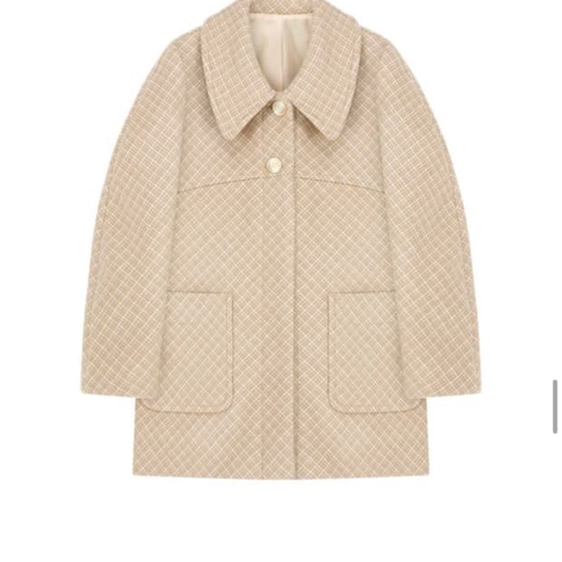 마가린핑거스 체크 코트