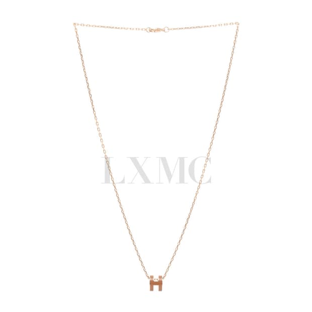 에르메스 미니팝 아슈 목걸이 H 아쉬 네크리스 Mini Pop H1479