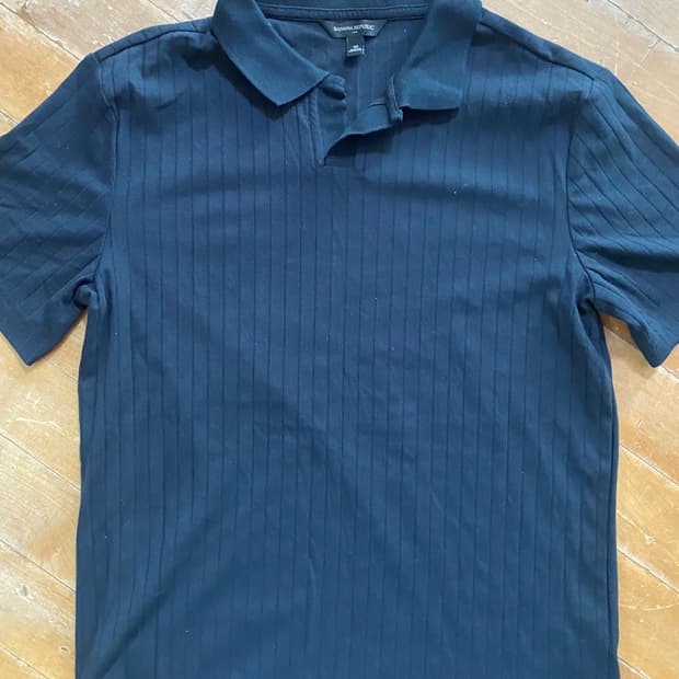 바나나리퍼블릭 골지 반팔 폴로셔츠 M (100)