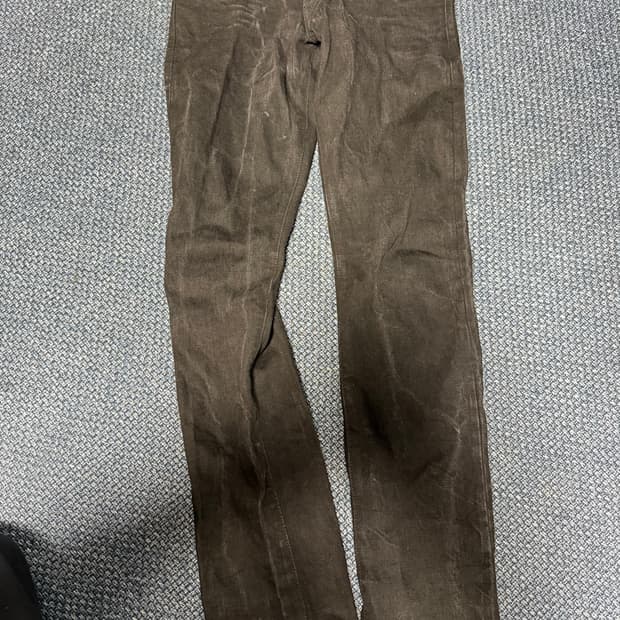 [30] 더블알엘 블랙 셀비지 슬림핏