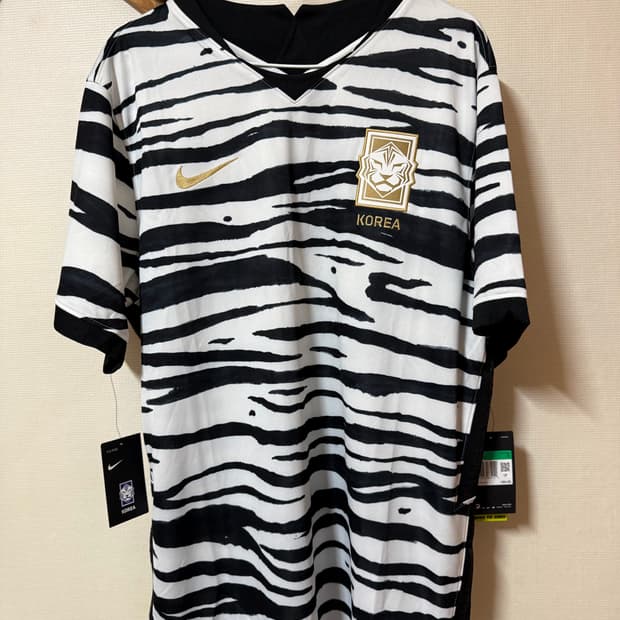 대한민국 국대 어웨이 유니폼 노마킹 XL사이즈 새제품
