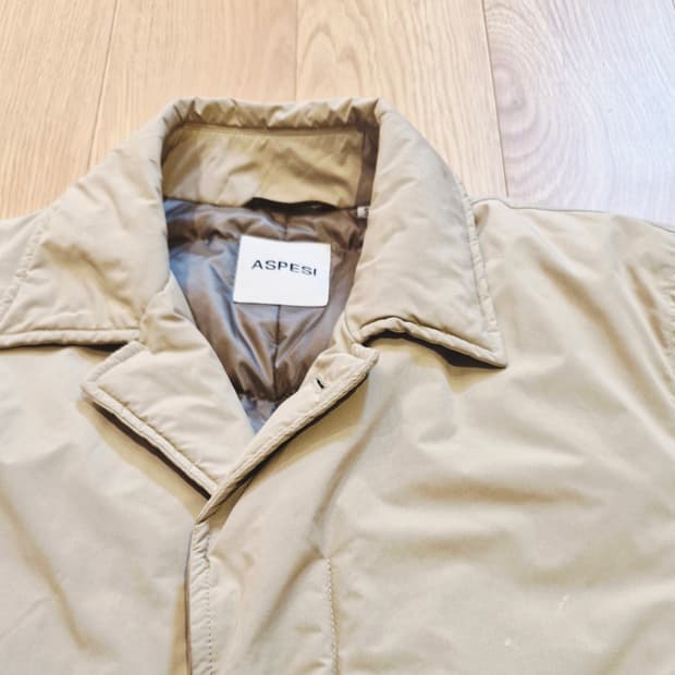 아스페시 덕다운 패딩 코트 