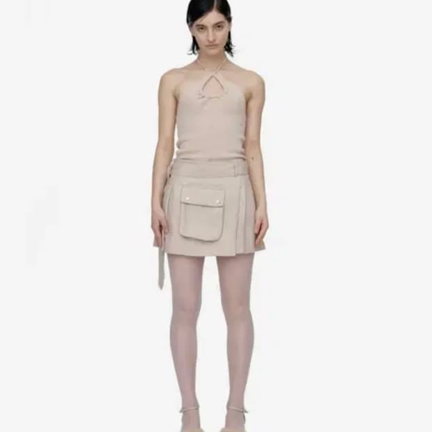 CERRIC 세릭 베이지 포켓 미니 스커트