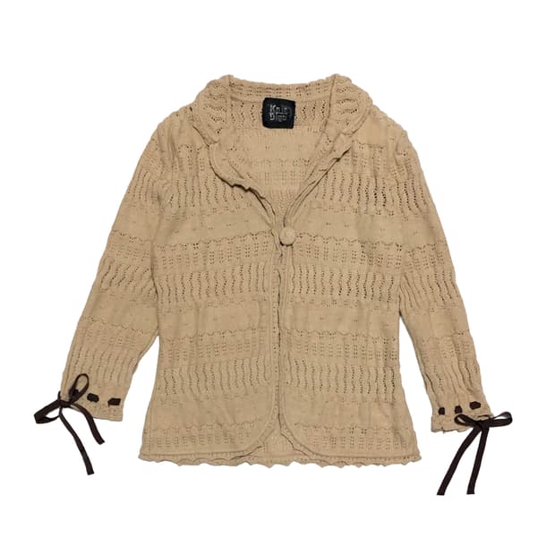 Knit Digo Ribbon cardigan