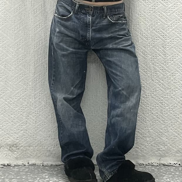 리바이스 505 빈티지 데님 청바지 33인치 C06402