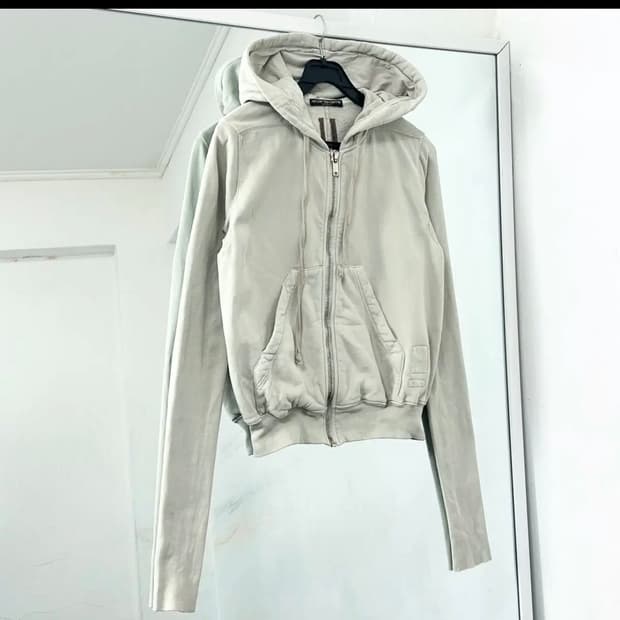 릭오웬스 다크쉐도우 크롭 후드 집업