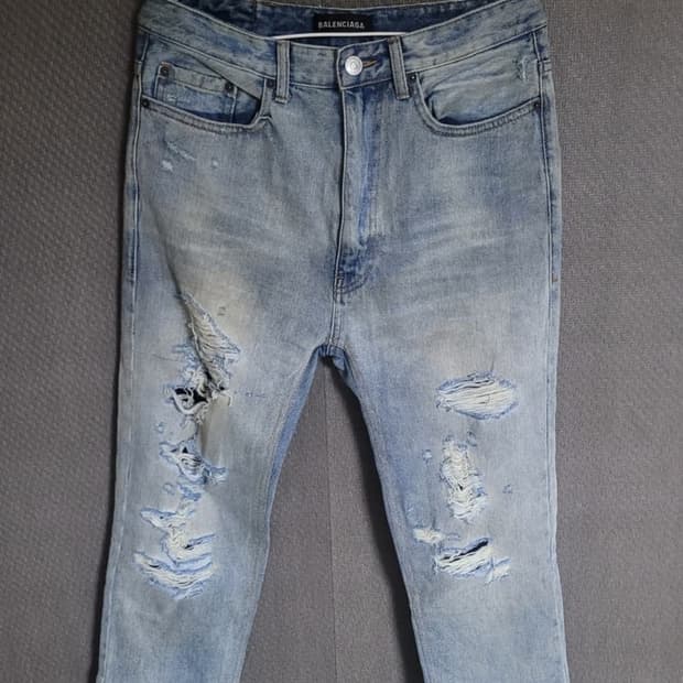 발렌시아가 데님 펜츠