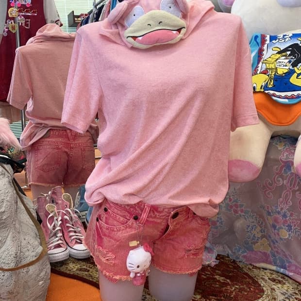 빈티지 야돈 테리 후드 티셔츠