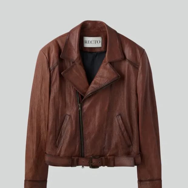 렉토 빈센트 바이커 꼬냑M 렉토레더 렉토자켓