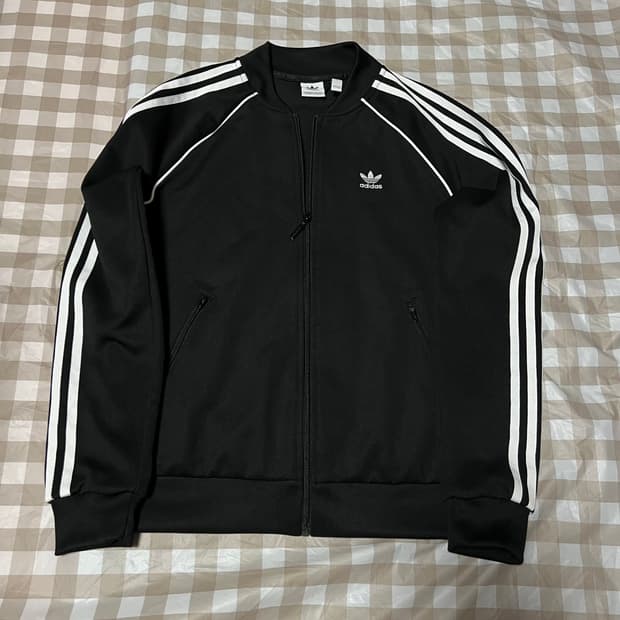 아디다스 슈퍼스타 져지 M 블랙 검정 트랙탑 삼선 집업
