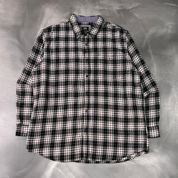  리 체크 플란넬 셔츠 y15127