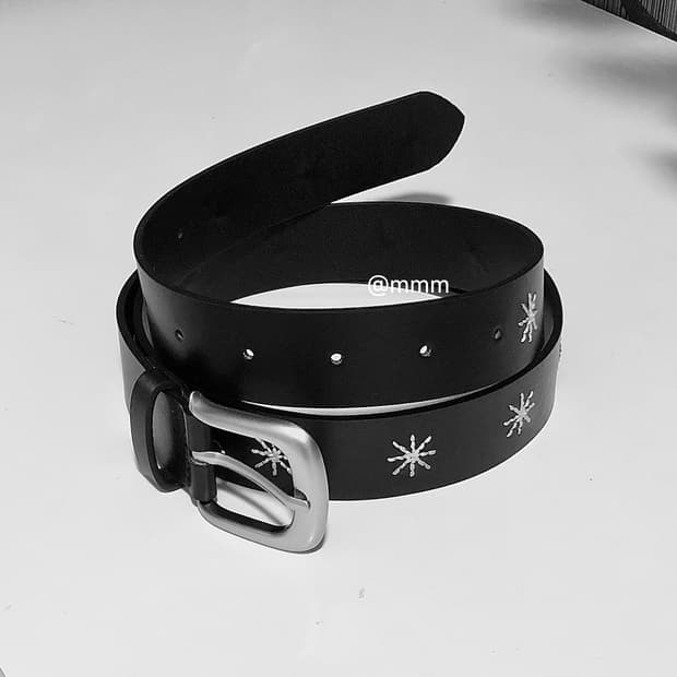 [Unisex] 플라워 자수 벨트