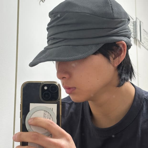 Ca4la 드레이프 와이어 니트 캡