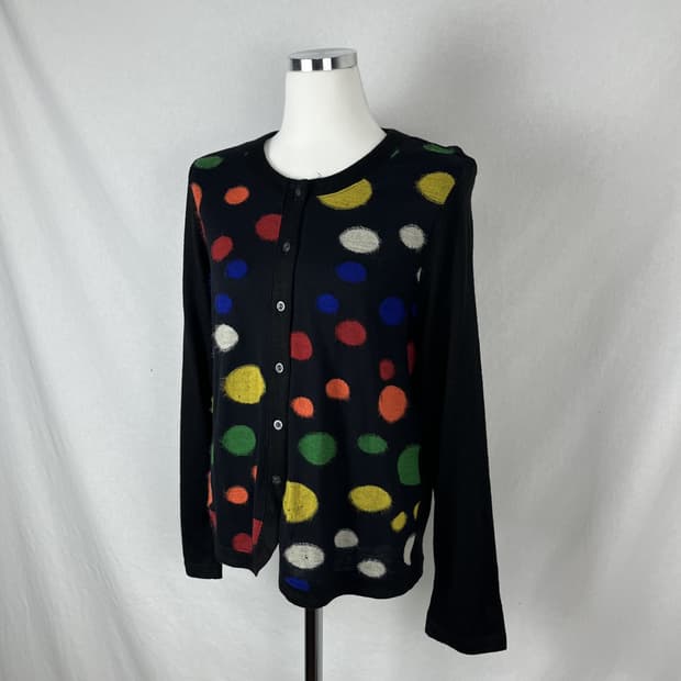 Vintage (maede in japan) 도트 가디건 