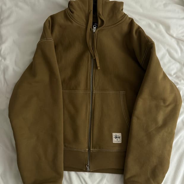 스투시 더블페이스 라벨 후드집업 급처