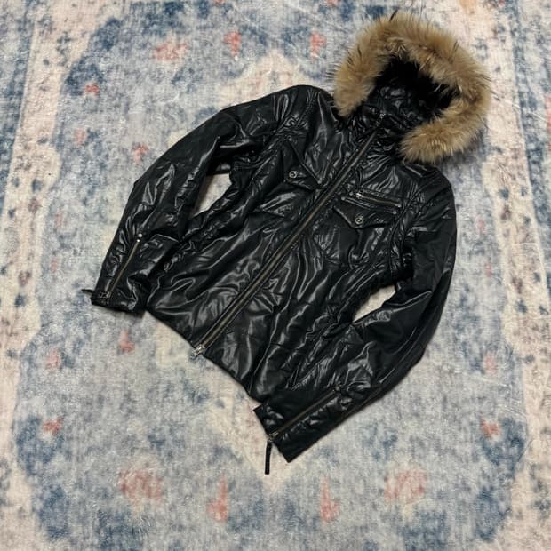 Hideaways 00s vkei trimming fur down jac