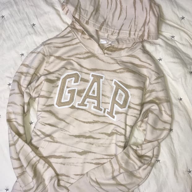 핏 보장 유일매물 ♡ GAP 갭 슬림핏 타이거무늬 후드티