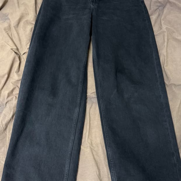 유니클로 JWA 스트레이트 진 07 그레이 27인치