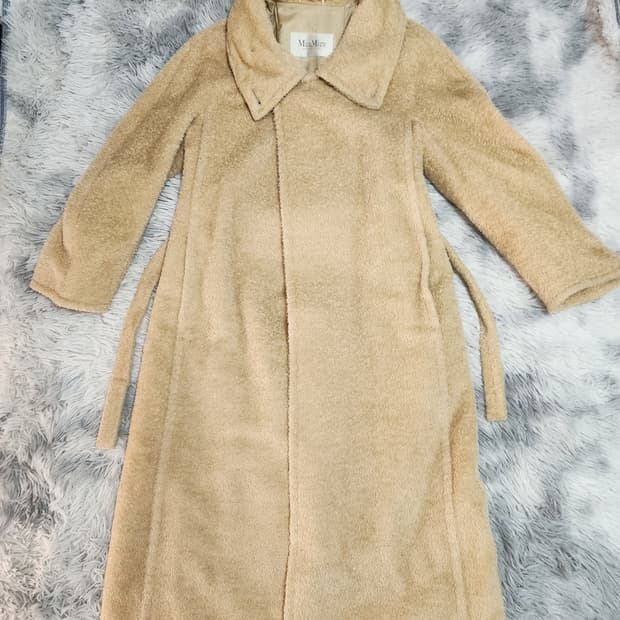 MaxMara 알파카 버진 울 코트 36