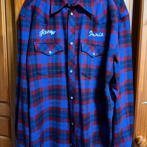 [4] 겐조 웨스턴 체크 셔츠