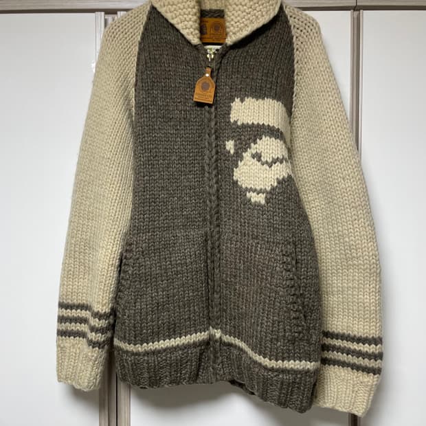 90s a bathing ape 올드 베이프 코위찬 스웨터