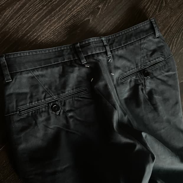 마르지엘라 레귤러 코튼 팬츠