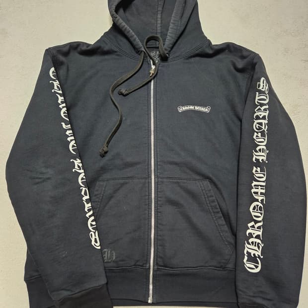 [M] 크롬하츠 스크롤라벨 헤비웨이트 후드집업