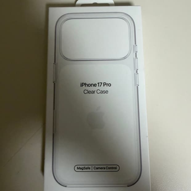 (새)아이폰17프로 iPhone 17 pro 정품 맥세이프 클리어 케이스