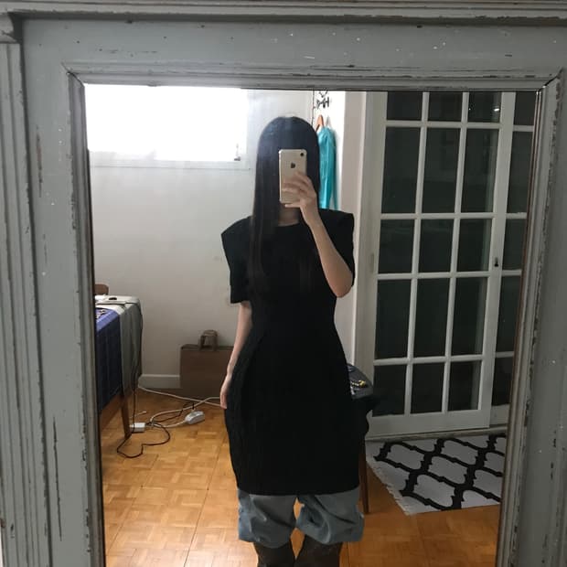 vintage black one-piece