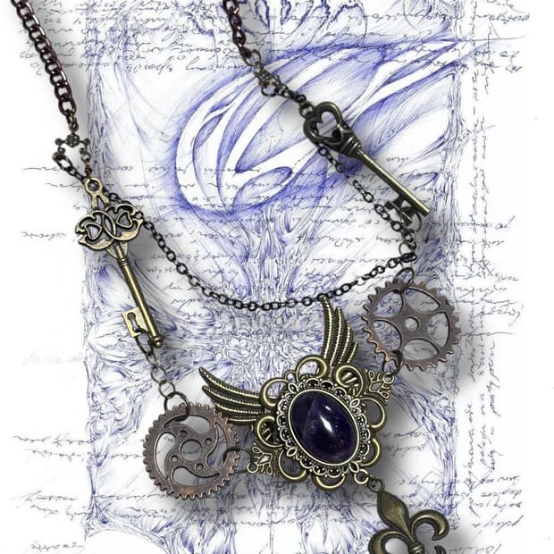 fantasy key necklace