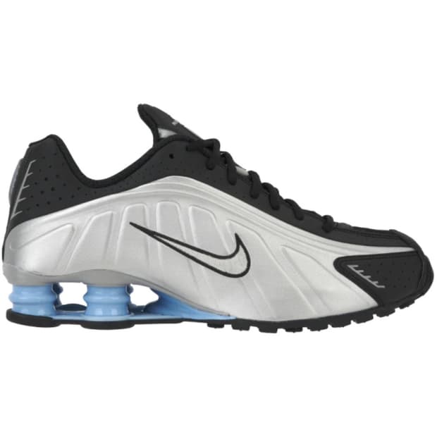 나이키 샥스 R4 메탈릭 실버 블랙 (실버/스카이블루) 225