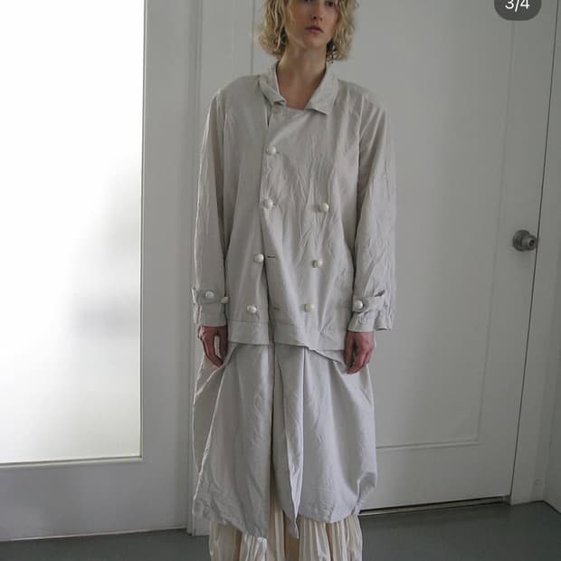 애옹쓰 paper vintage coat_mint beige B급