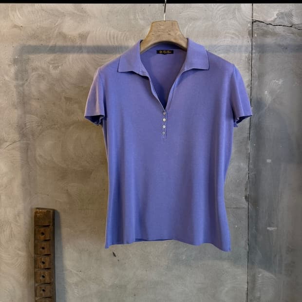 로로피아나 오픈칼라넥 티셔츠 55