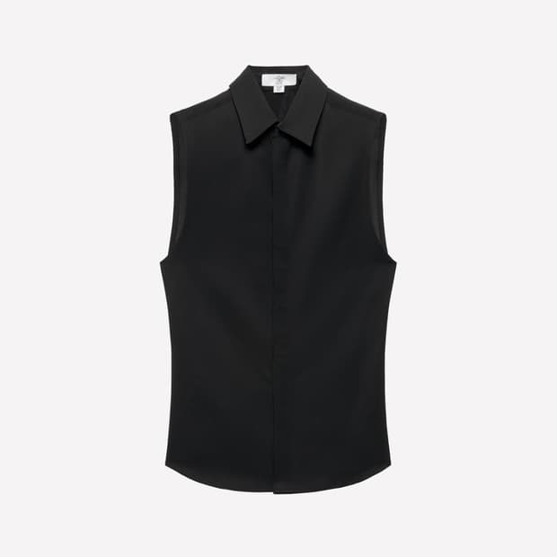 M 95 새제품) 자라 X 루도빅 세미 시스루 셔츠 민소매 남자 여자