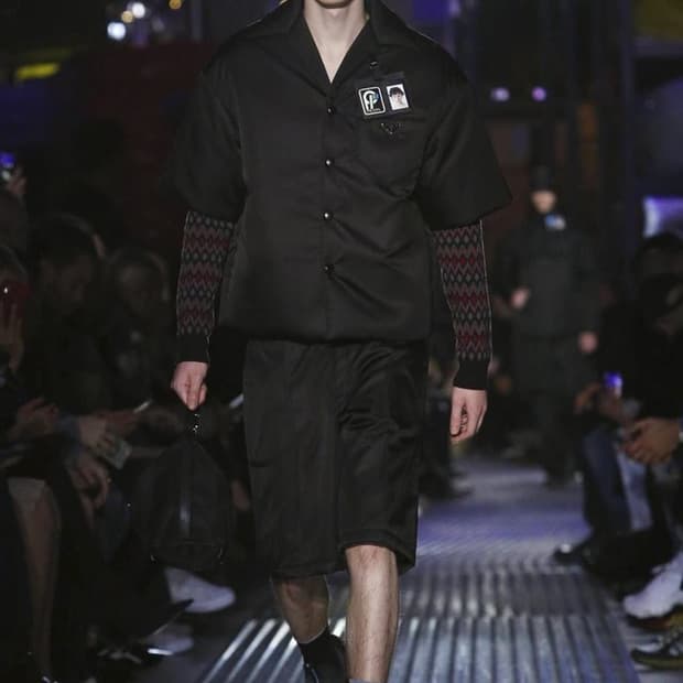 프라다 나일론 개버딘 패딩 셔츠