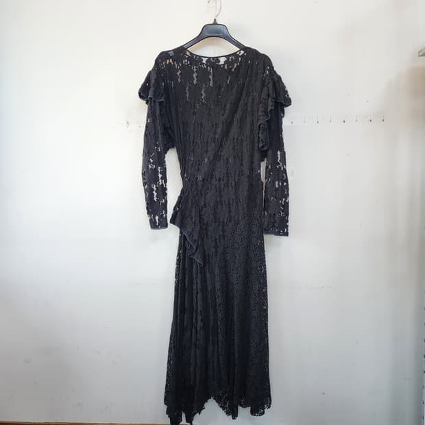  이자벨마랑 에뚜왈 블랙 레이스 롱 원피스