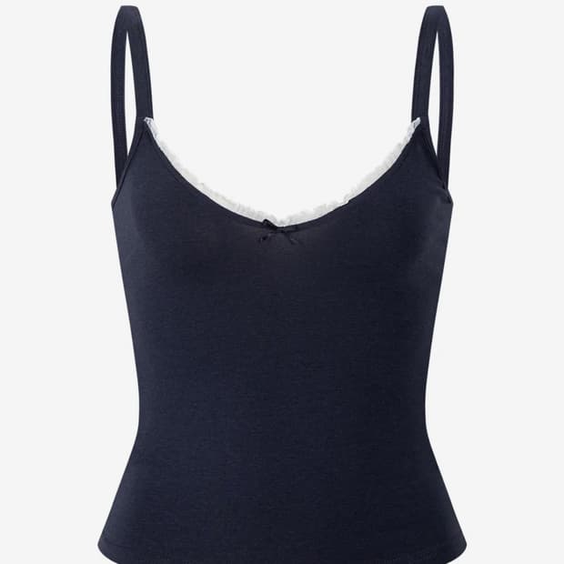 플리즈노팔로우 지니 레이스 슬리브리스 쿨챠콜